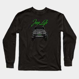 Jeep Life Mercedes 4x4 Monster Truck Long Sleeve T-Shirt